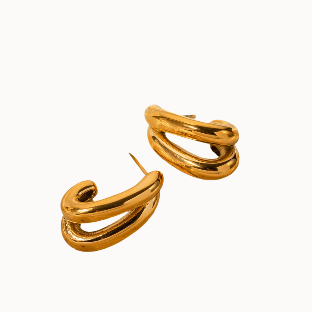 Duo Curve Ohrringe