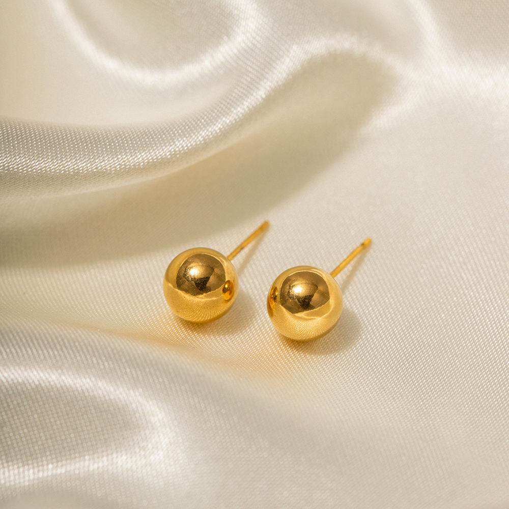Golden Sphere Ohrstecker