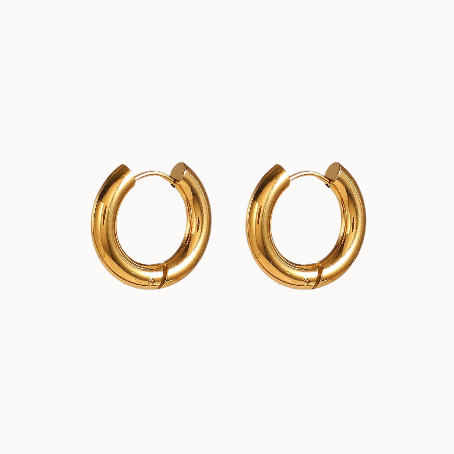bold shine creolen pair overhead view