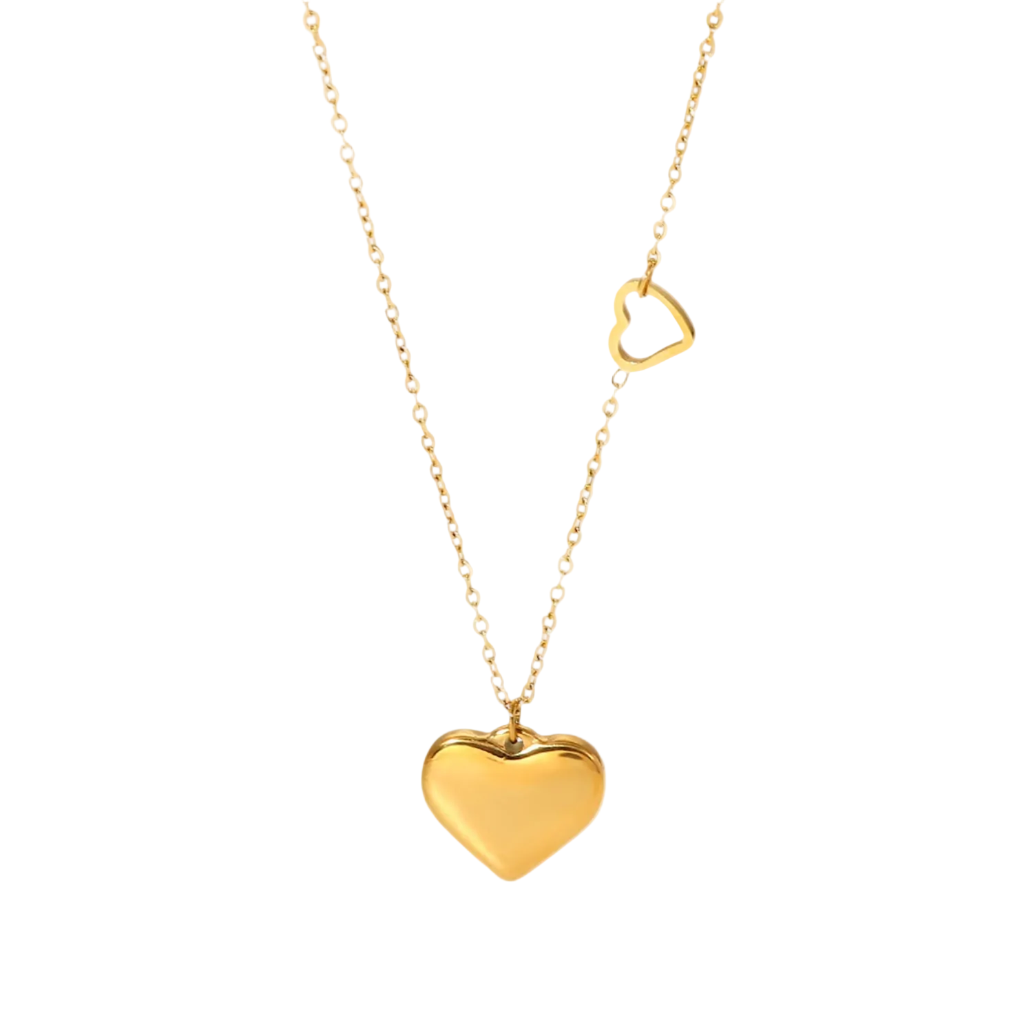 modern heartbeat kette getragen love