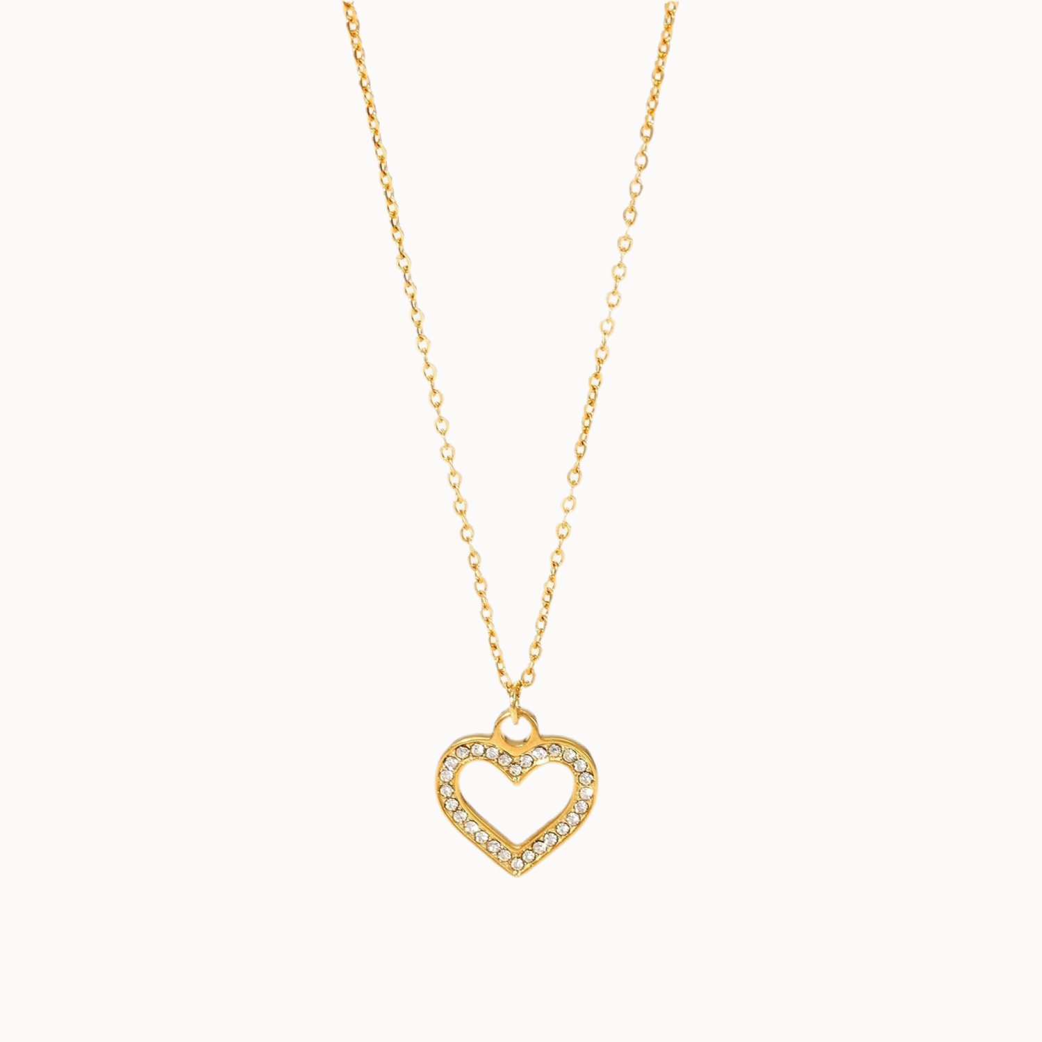 golden heartbeat kette wasserfest design