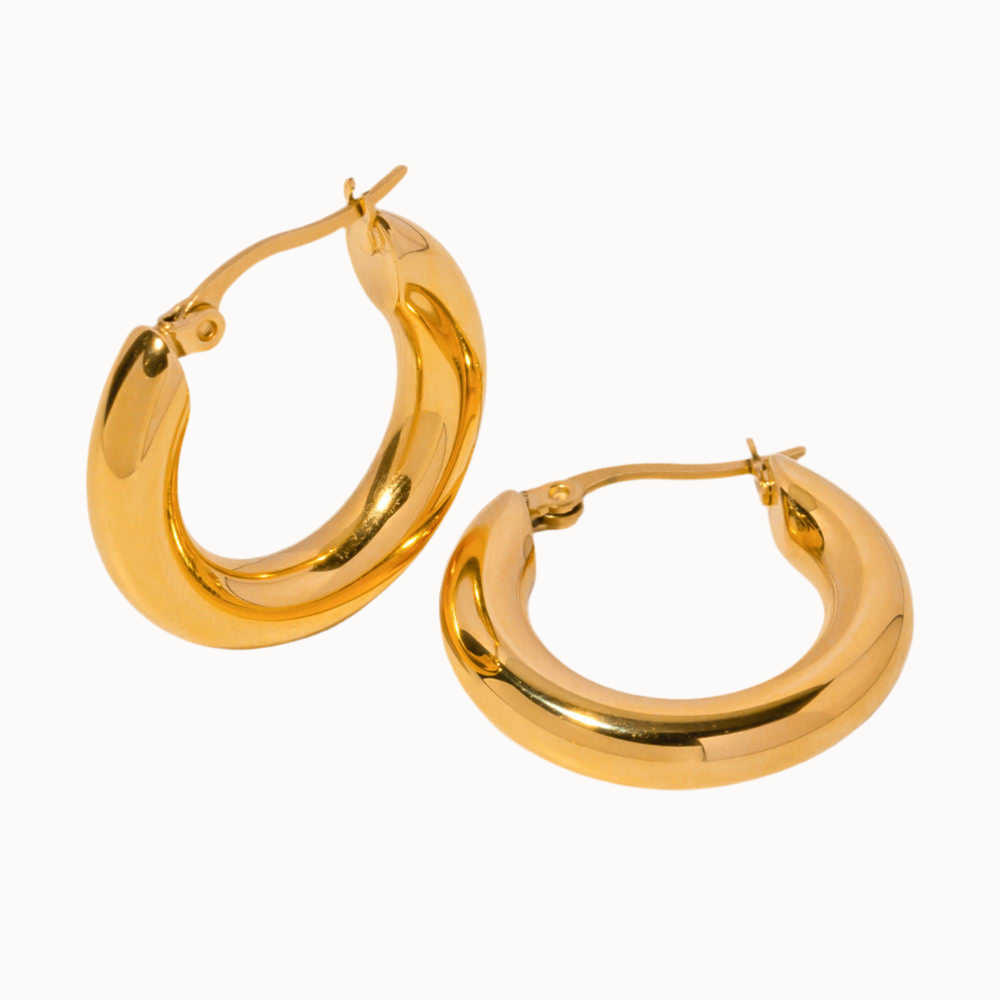 Bold Curve Hoops Creolen
