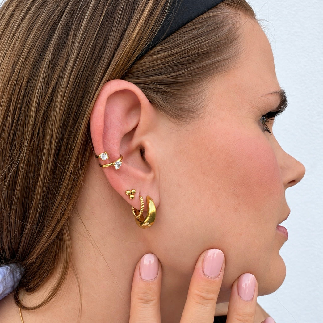 Duo Twist Hoops