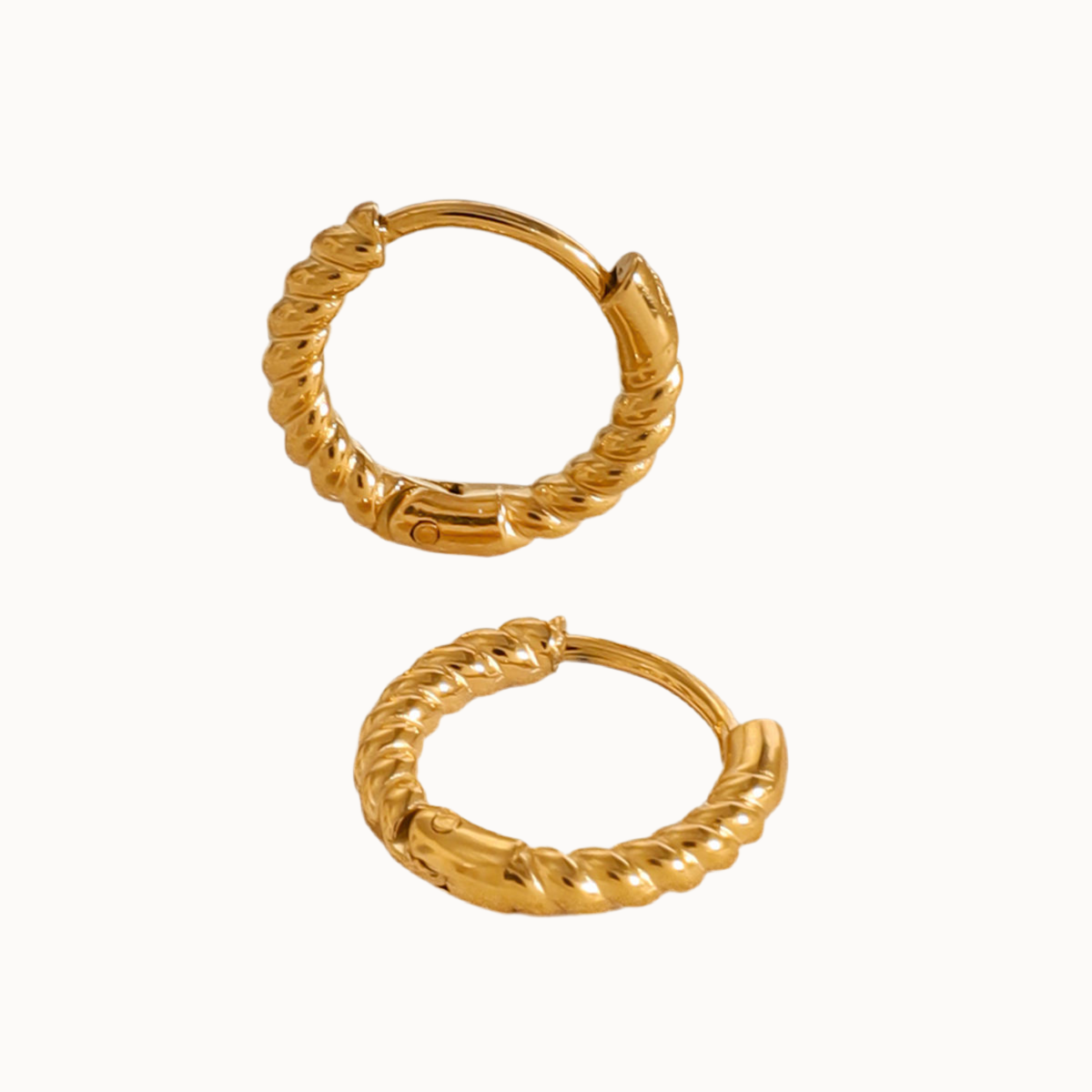 twist glow creolen gold edelstahl styling