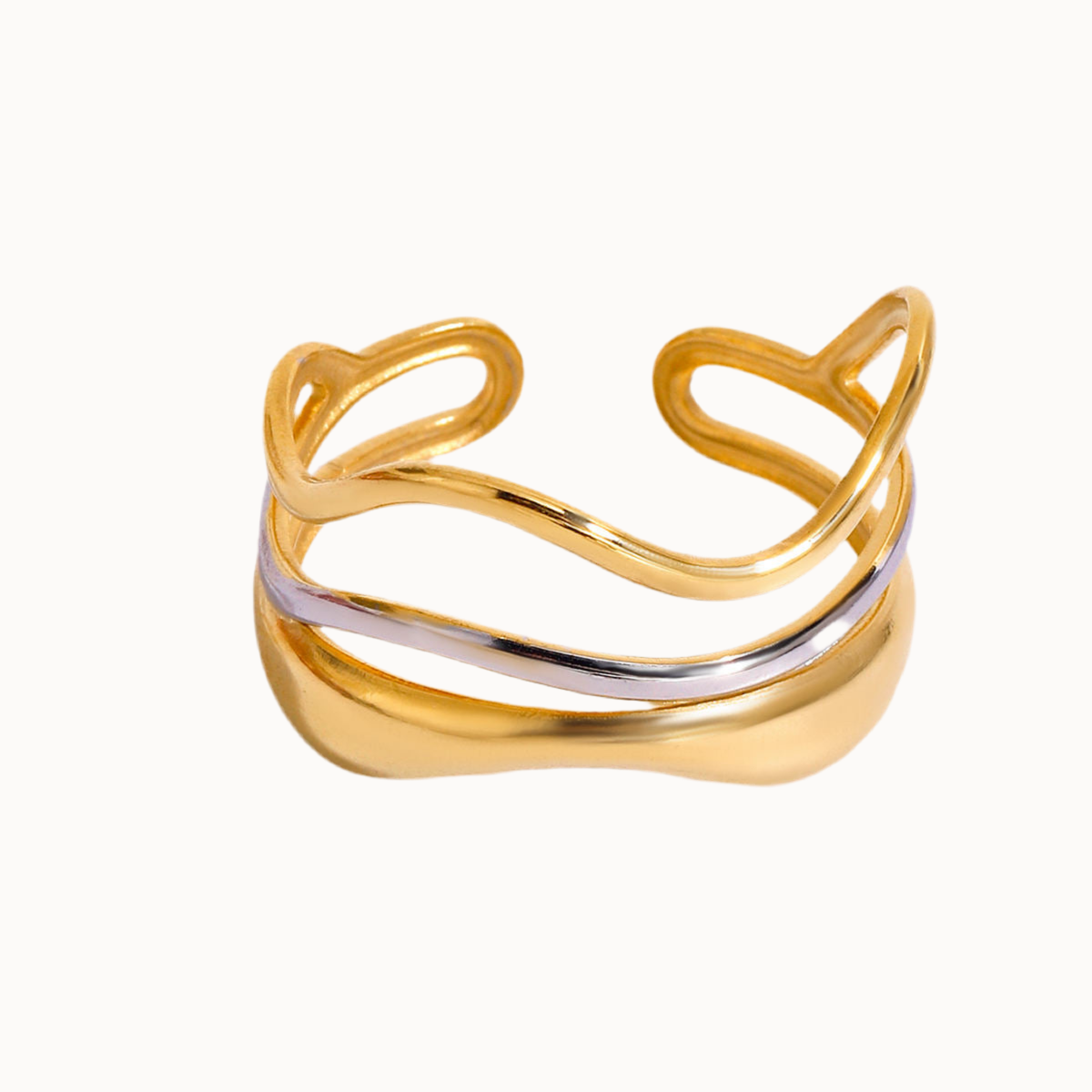 Wave Lines Ring