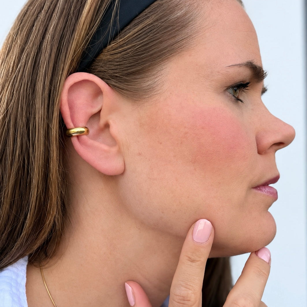 Golden Chunky Ear Cuff