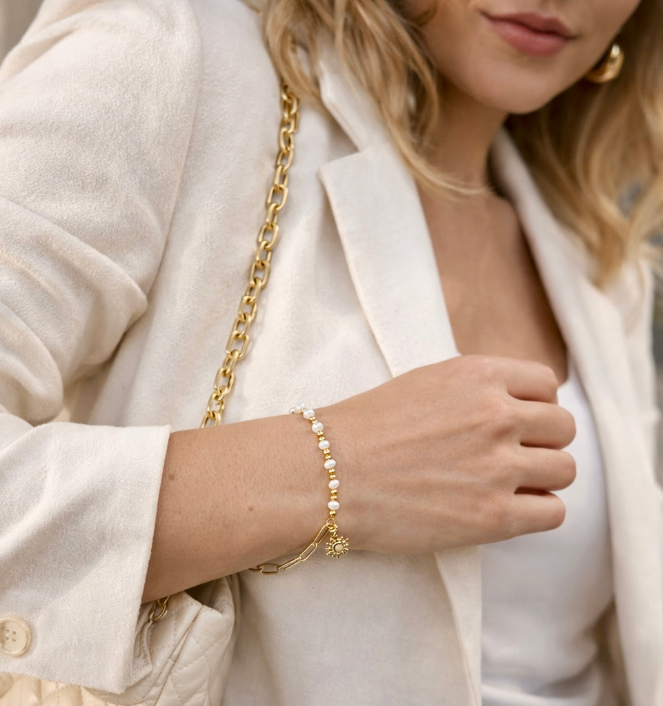 Sunshine Pearl Armband