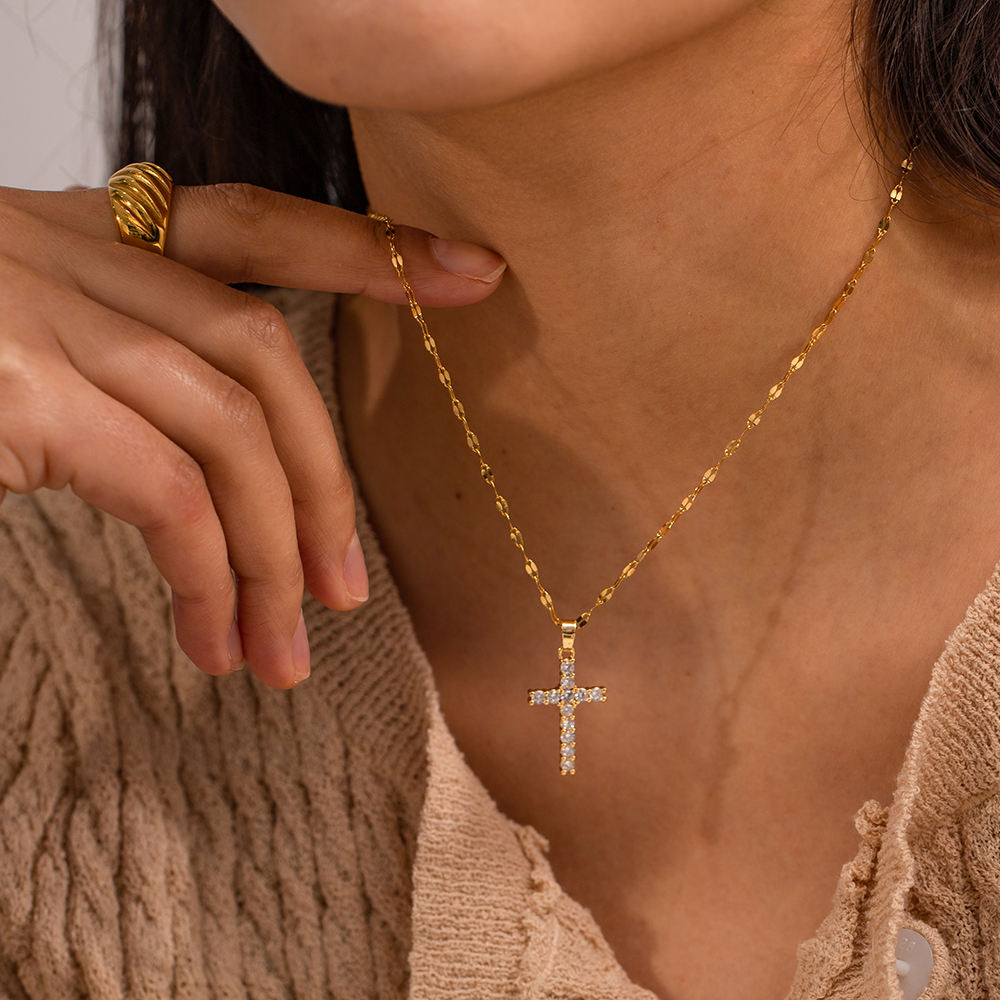 Sparkling Cross Kette
