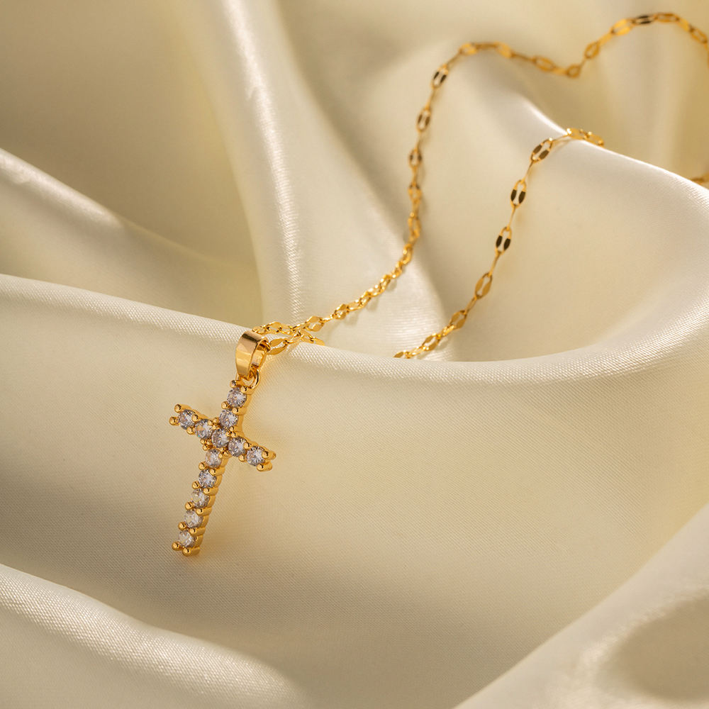 Sparkling Cross Kette