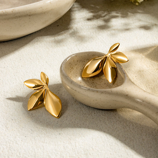 Golden Leaf Ohrringe