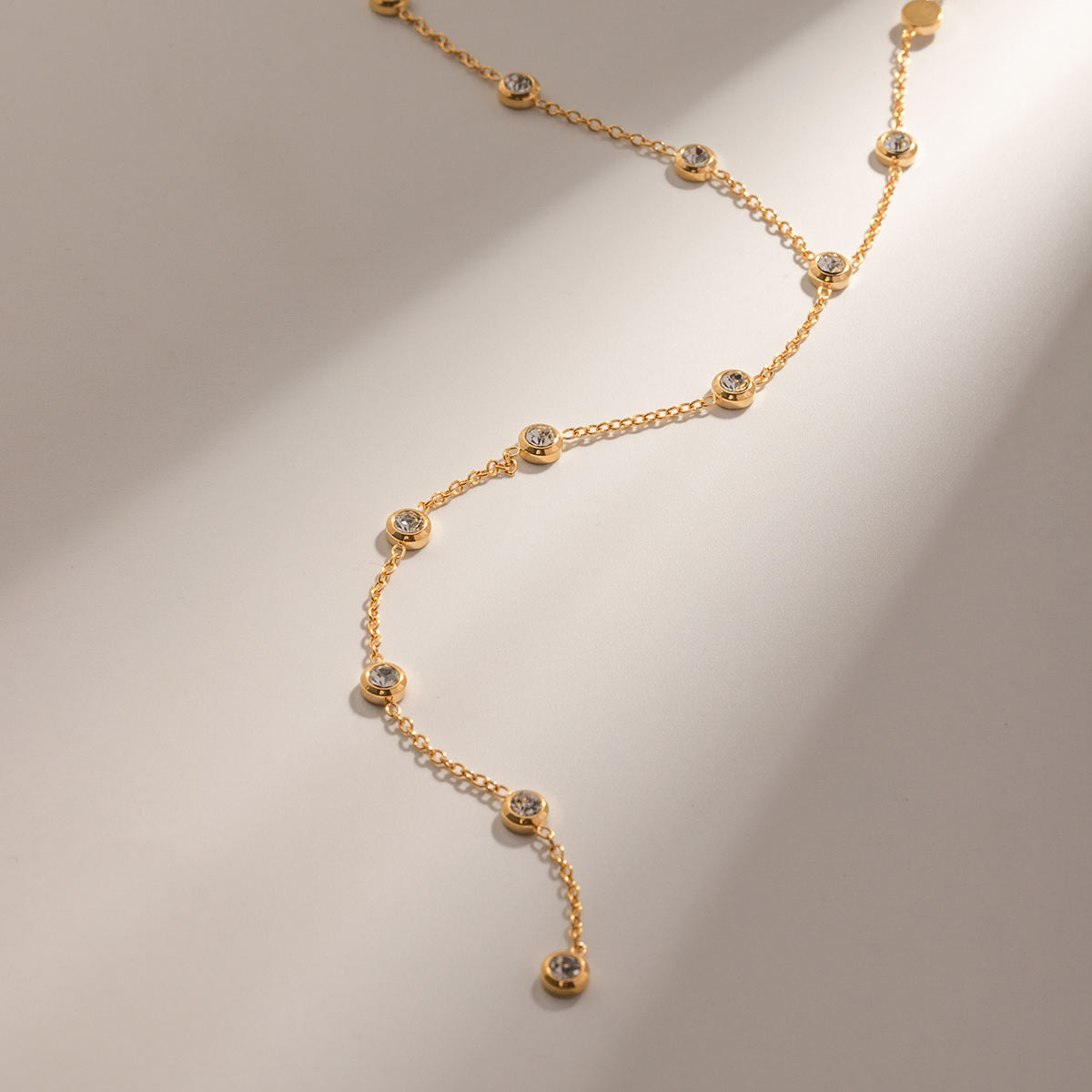 Golden Pearl Drop Kette