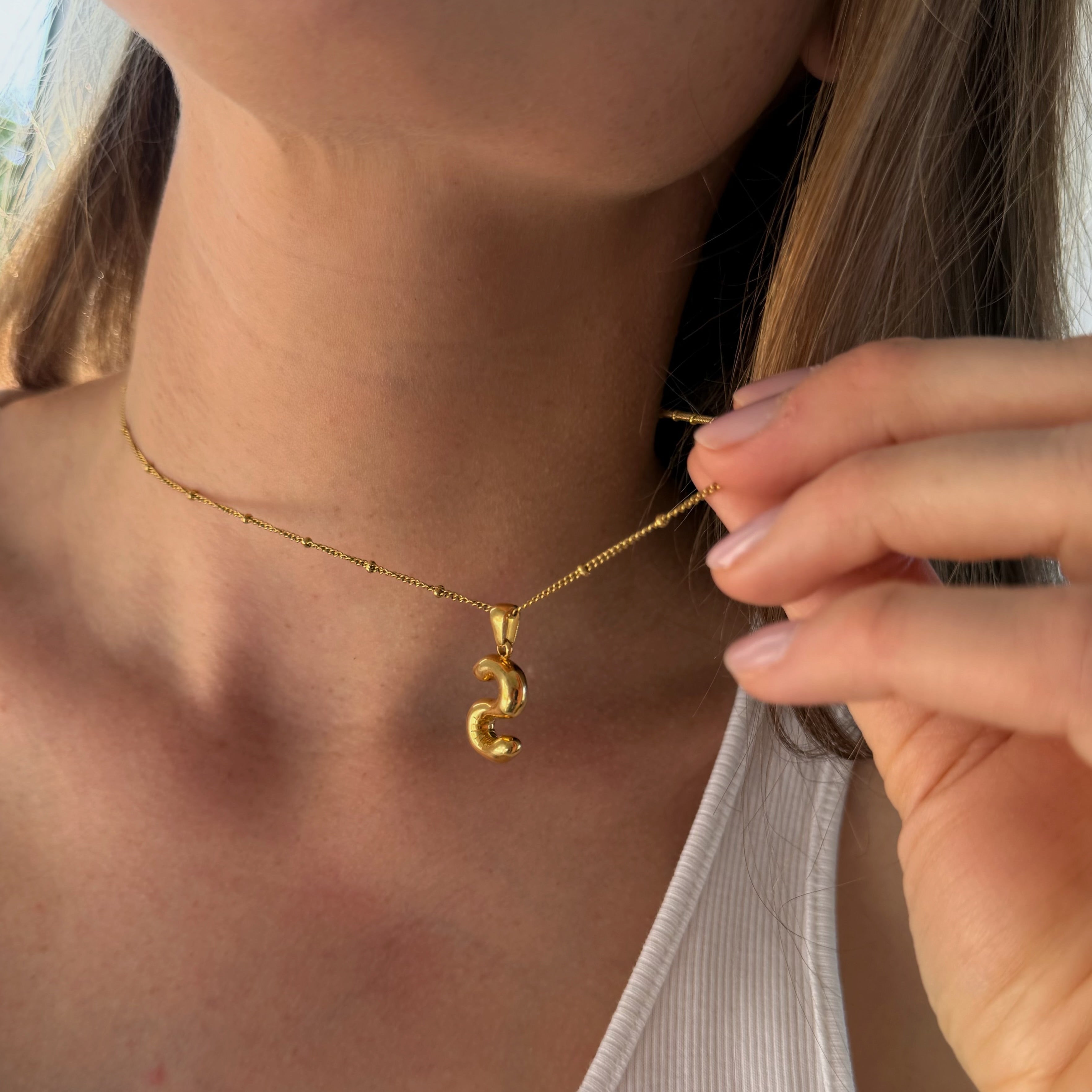 Letter Charm Necklace
