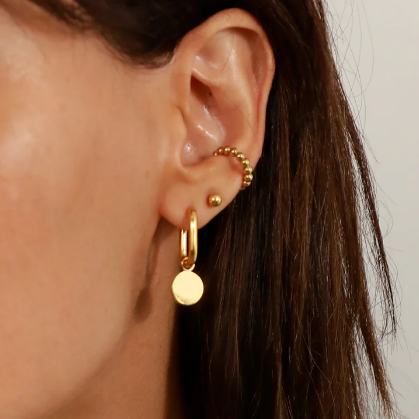 Golden Sphere Ohrstecker