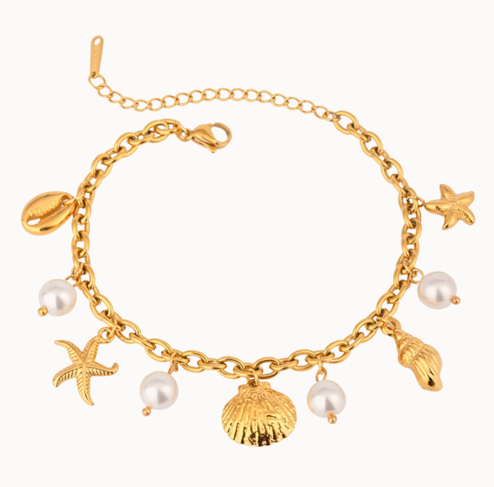 ozean armband verstellbar 18k gold
