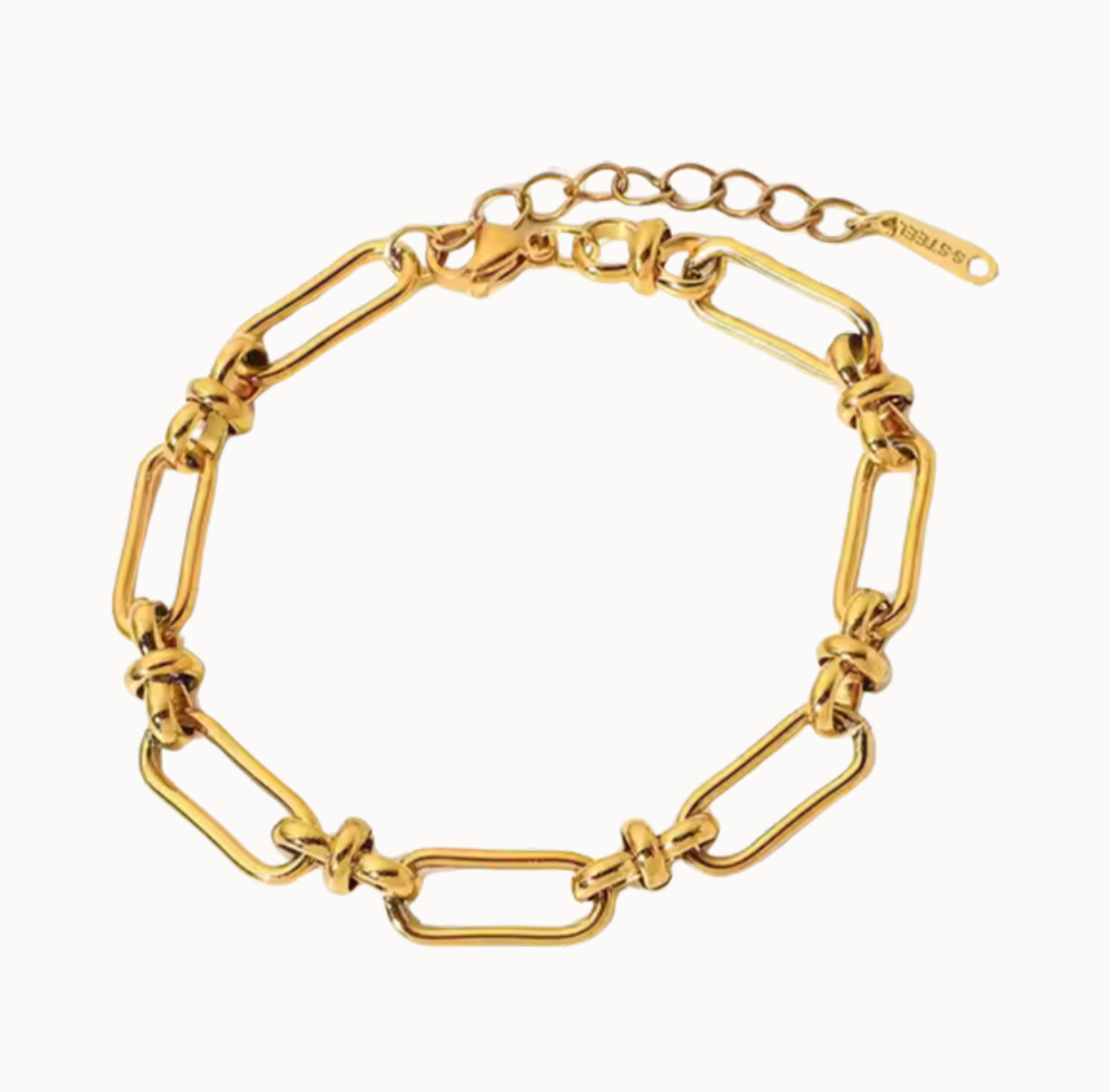 modern chain bracelet stainless steel waterproof gold