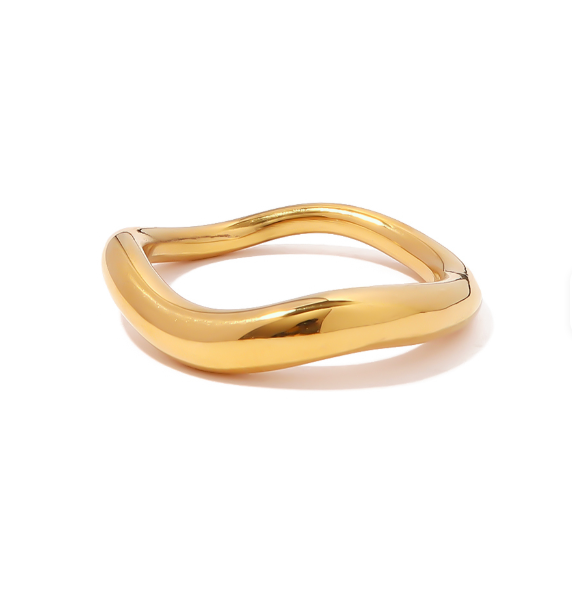Golden Wave Ring
