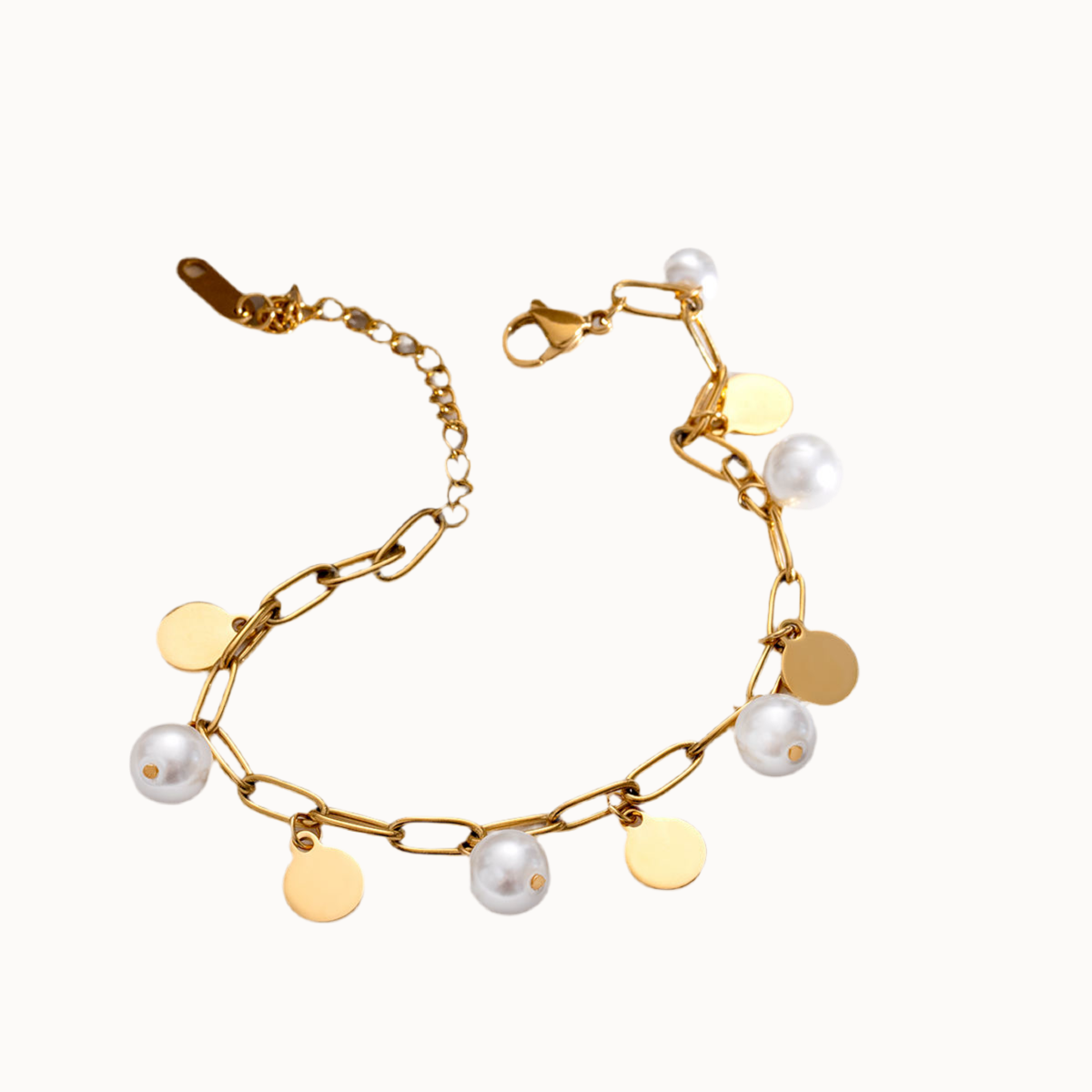 Pearl Charm Armband