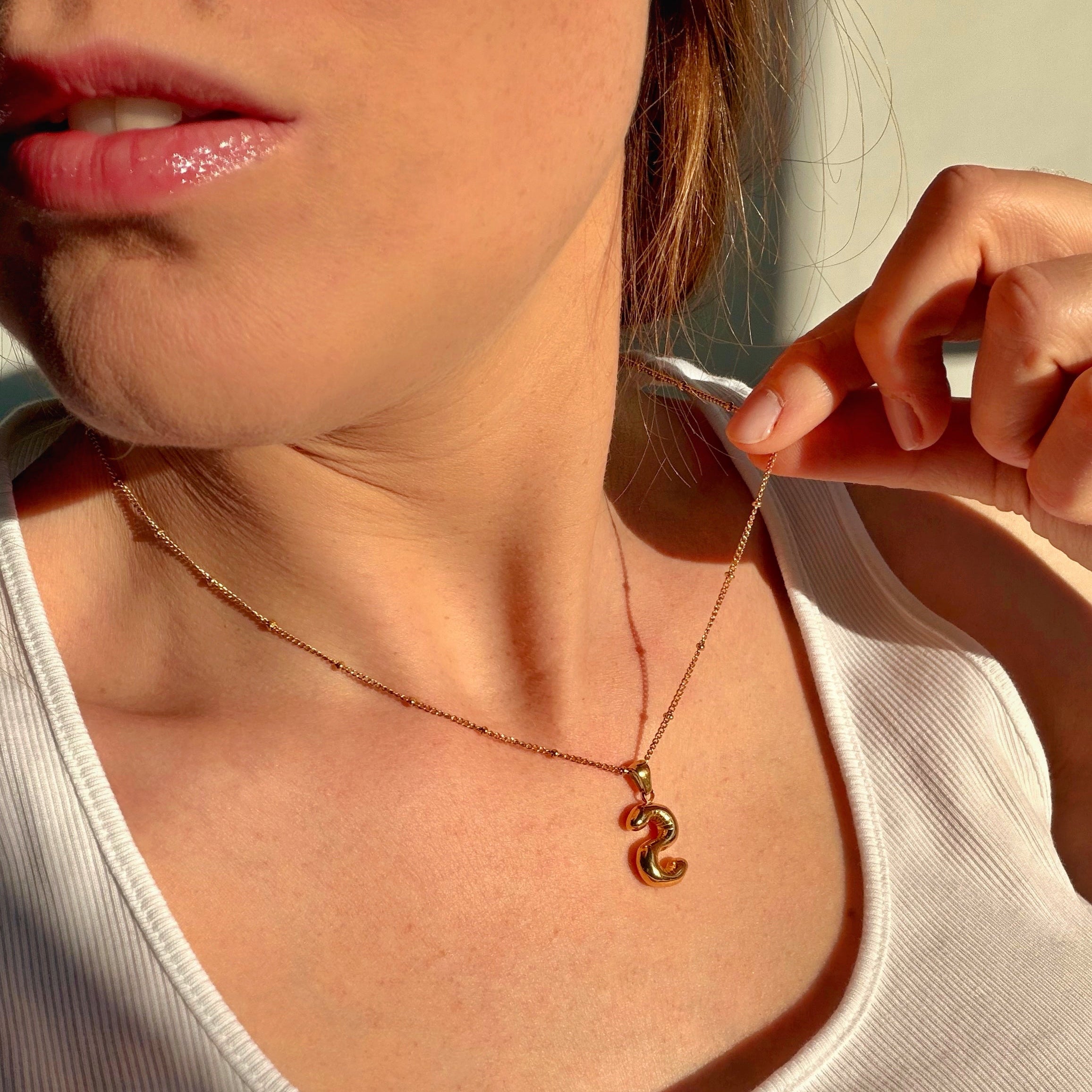 Letter Charm Necklace