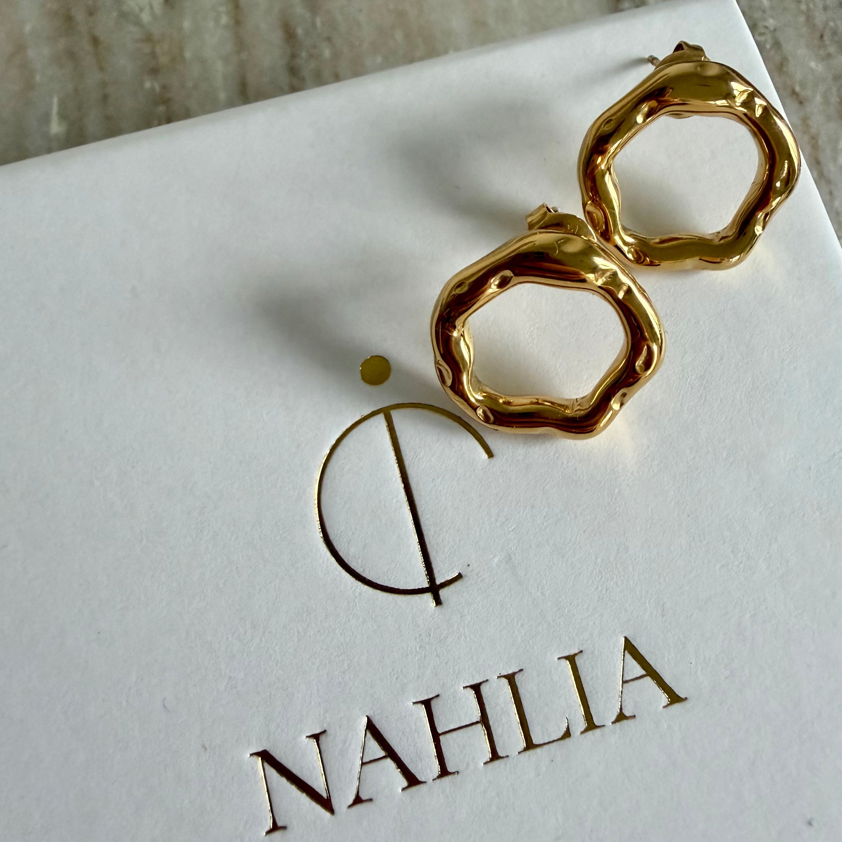 ohrringe wave 18k vergoldet hypoallergen schmuck