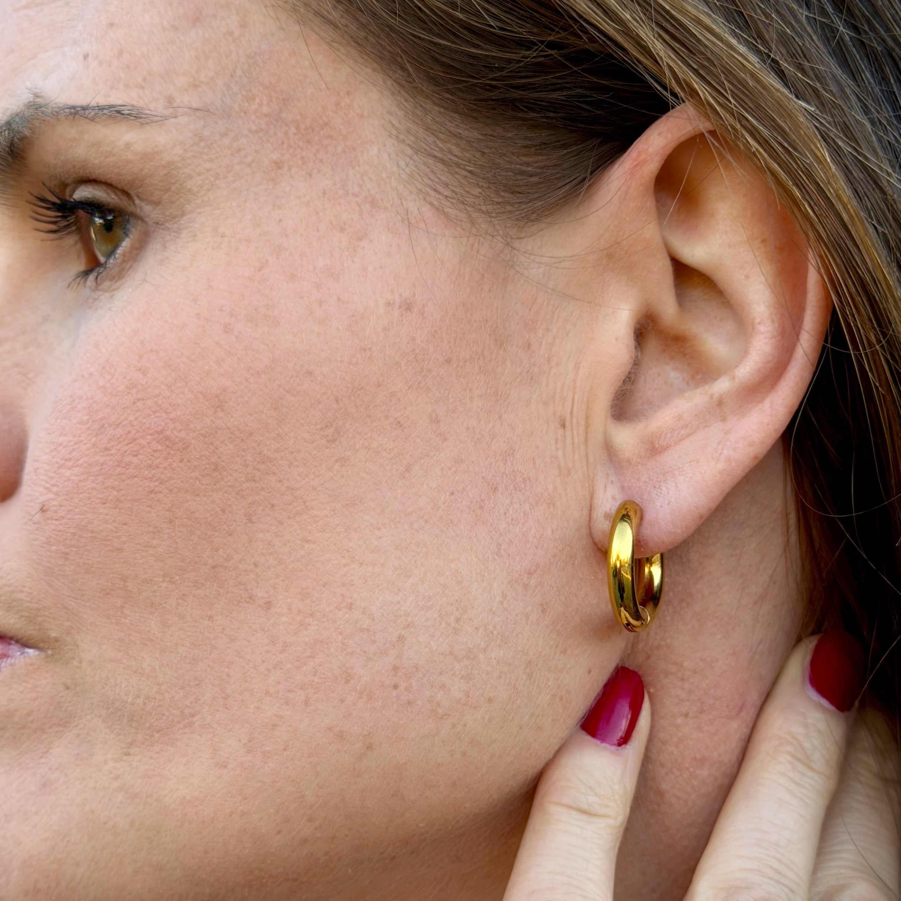 Bold Curve Hoops Creolen