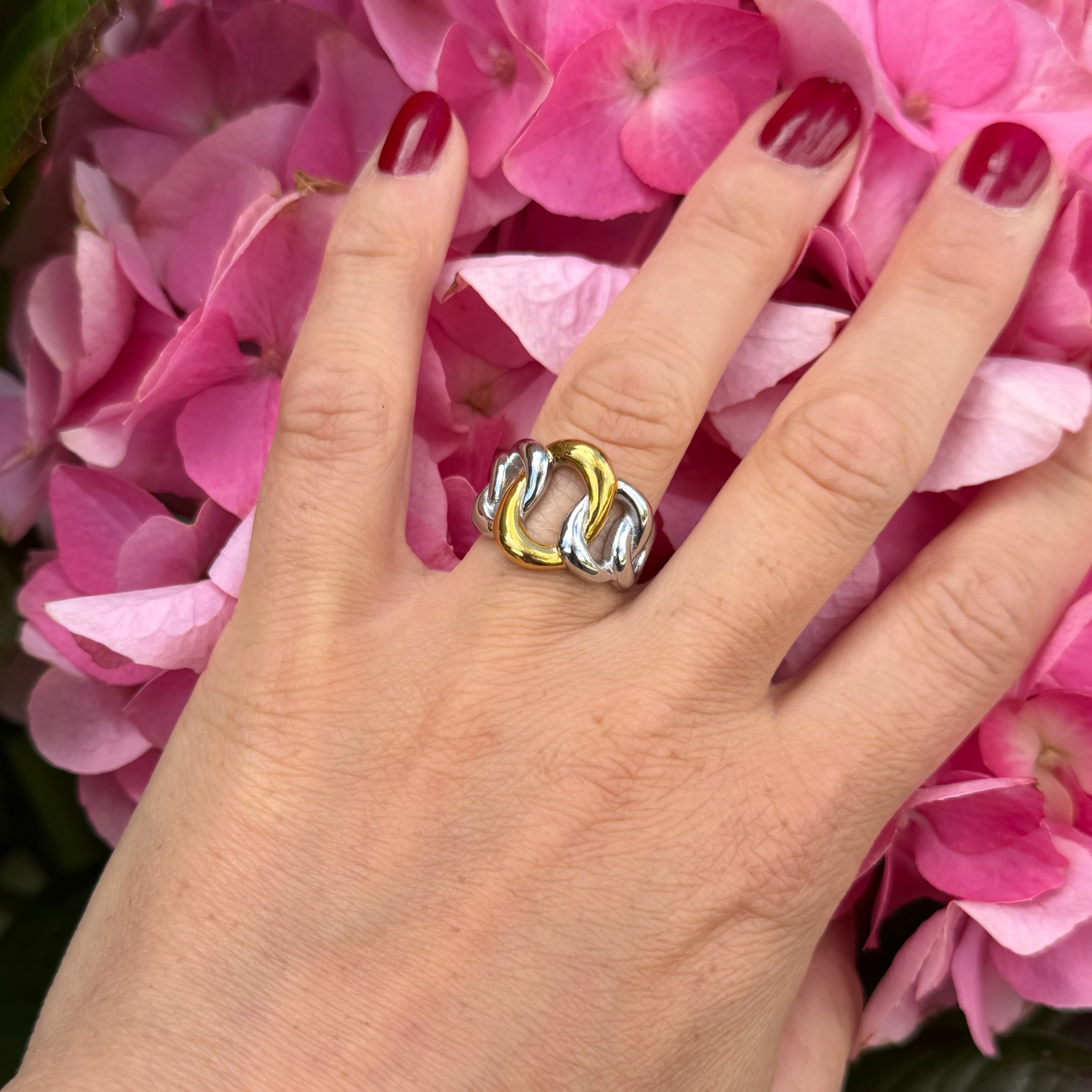 Bicolor Link Ring