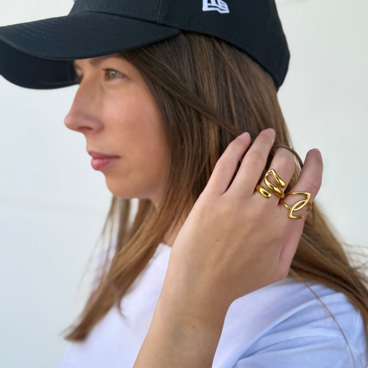 Wide Spiral Wrap Ring