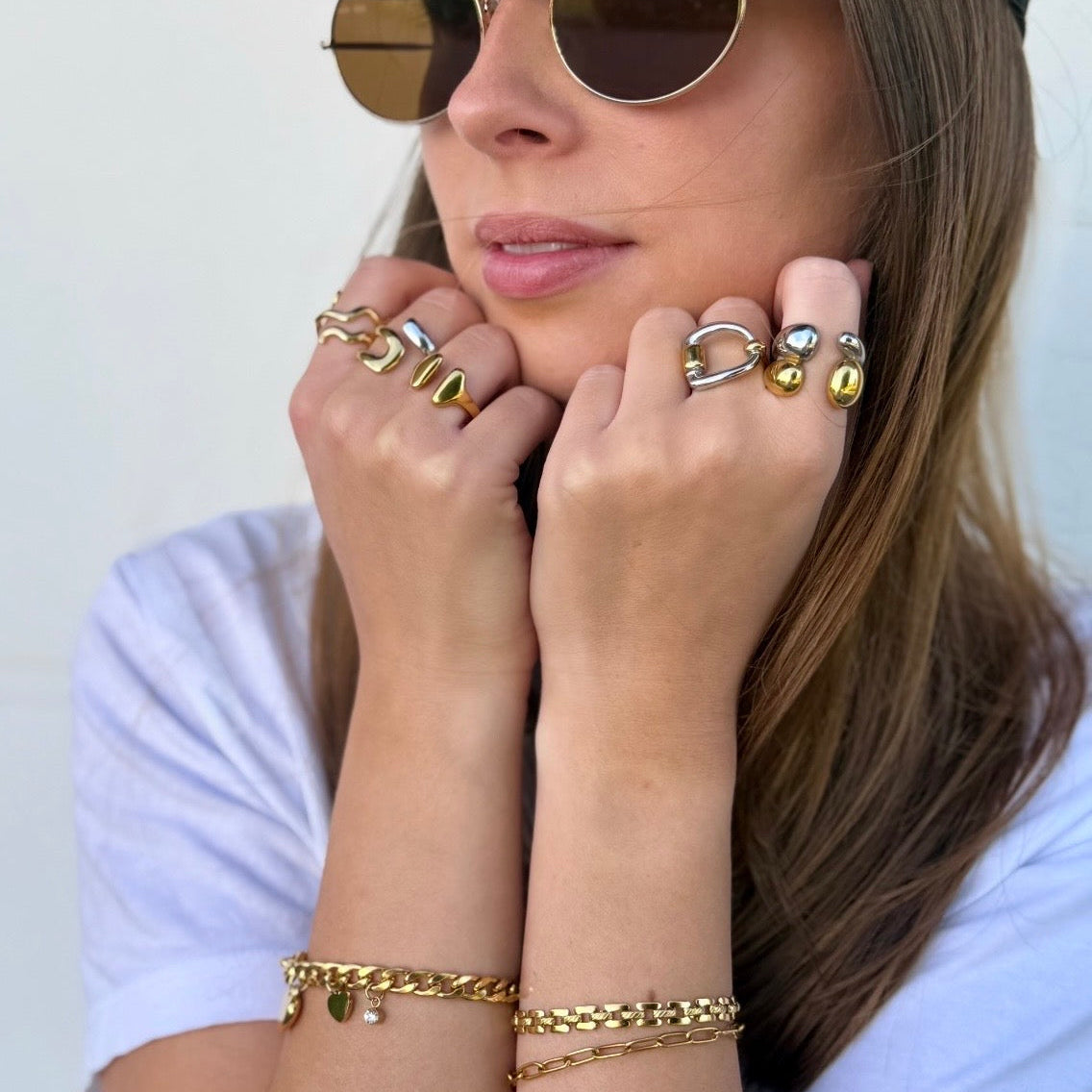 Maxi Heart Charm Bracelet