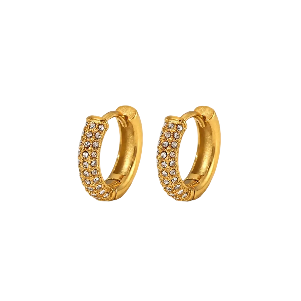 Slim Sparkle Hoops