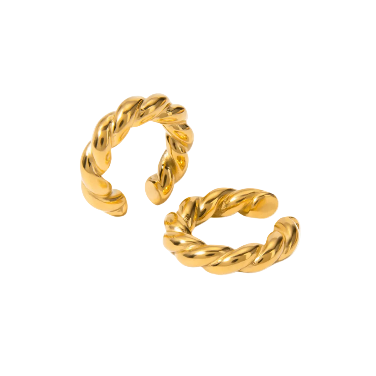 twist shine ear cuff eleganz finish