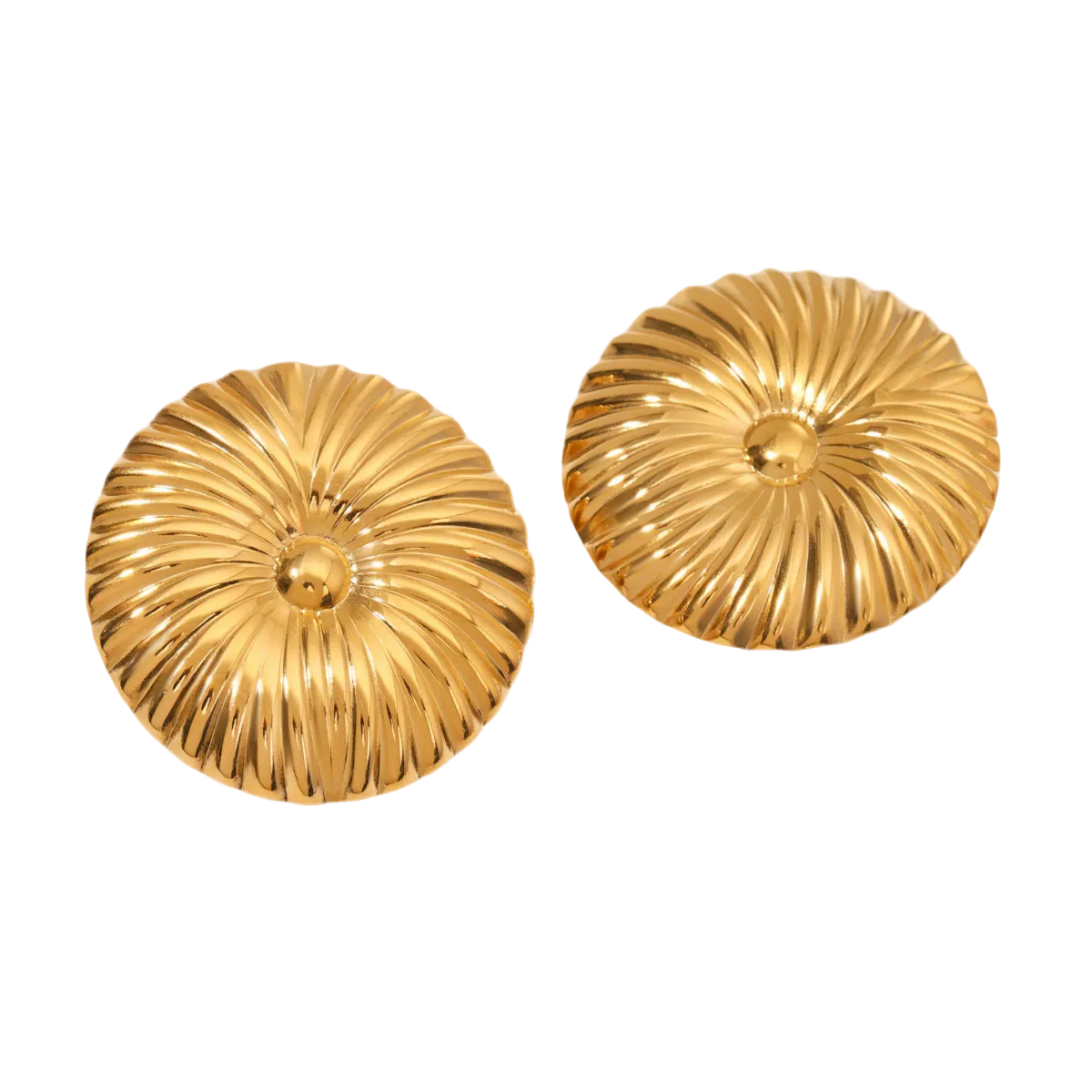 goldene statement ohrringe modernes design