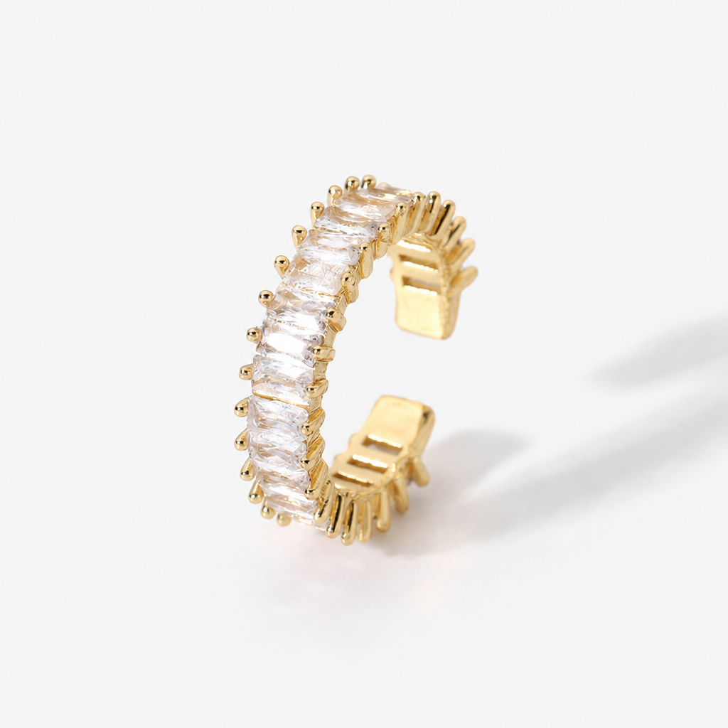 sparkle elegance ring zirkonia steine gold edelstahl glänzend