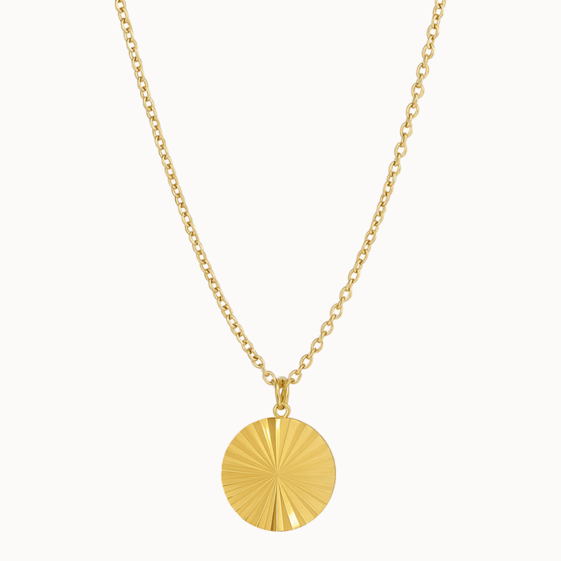 Golden Sunburst Halskette