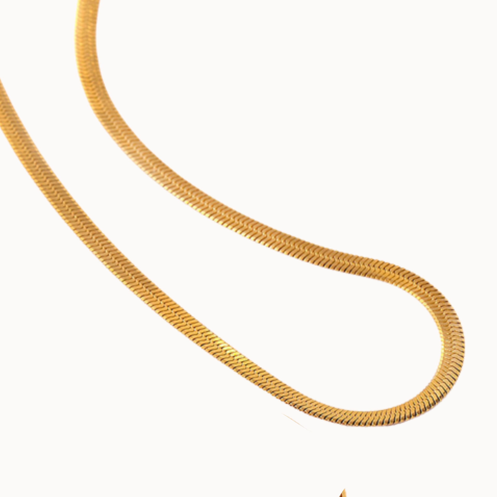 Sleek Herringbone Halskette