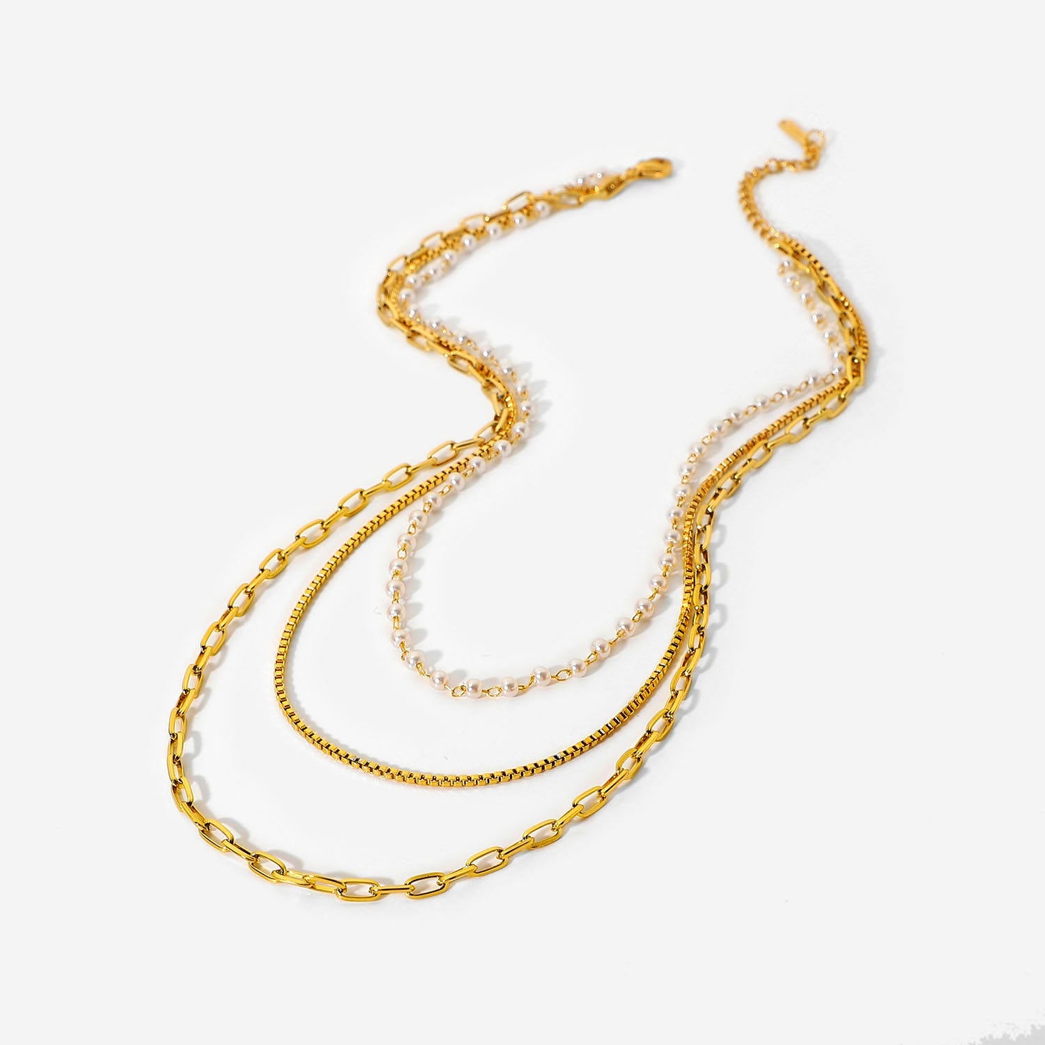Pearl Harmony Layered Kette