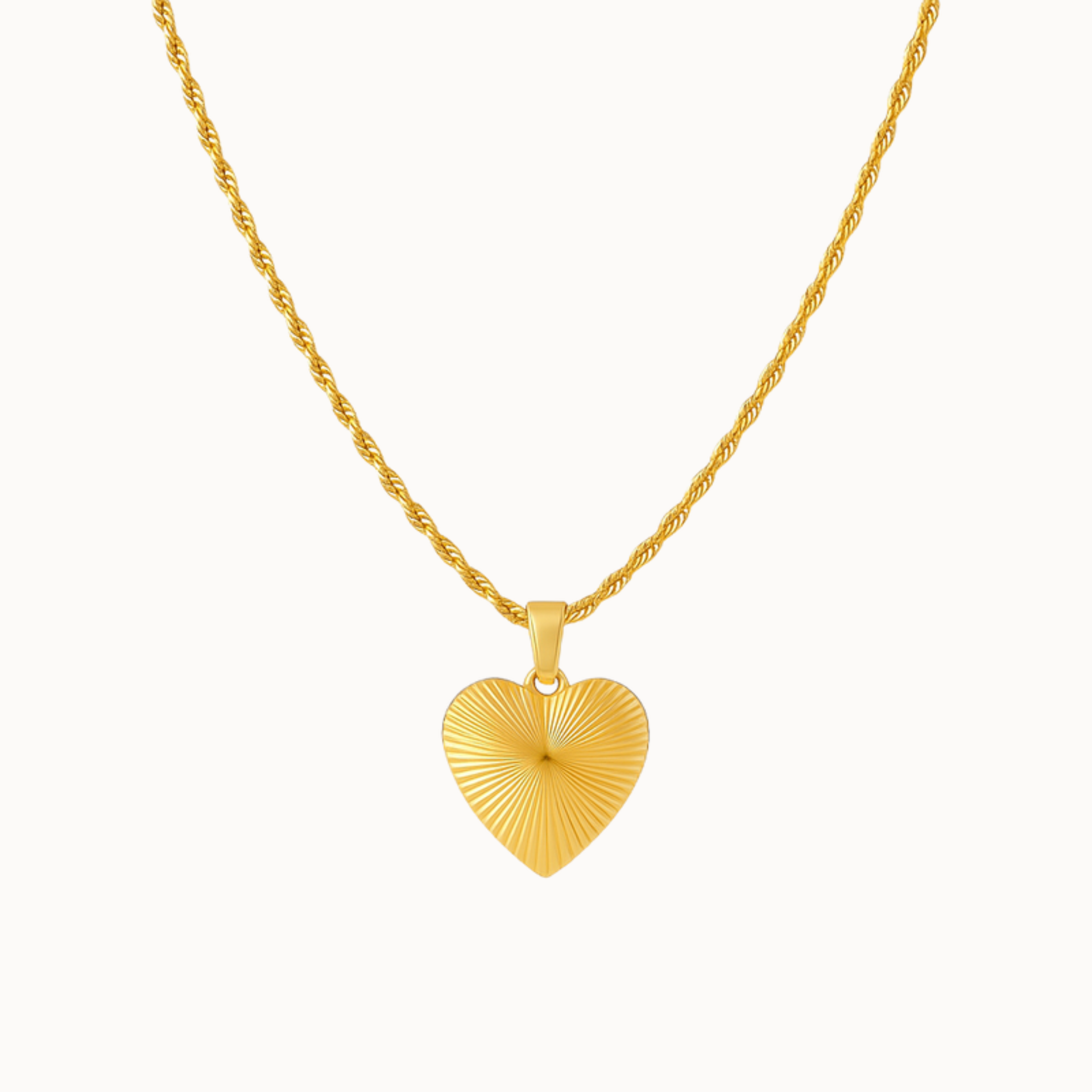 heartbeat kette nacken styling elegant gold