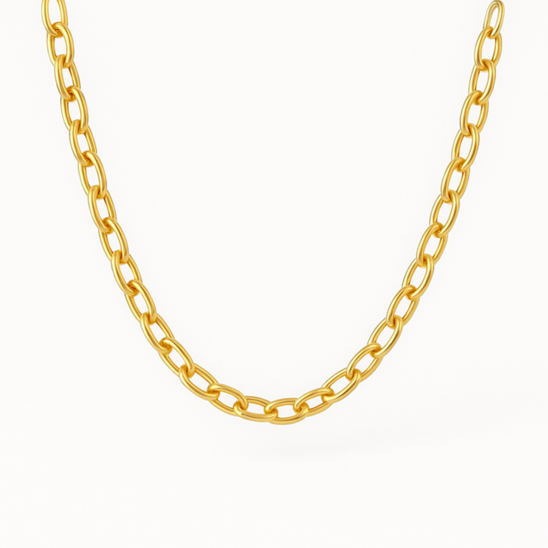 goldene halskette link chain verstellbar
