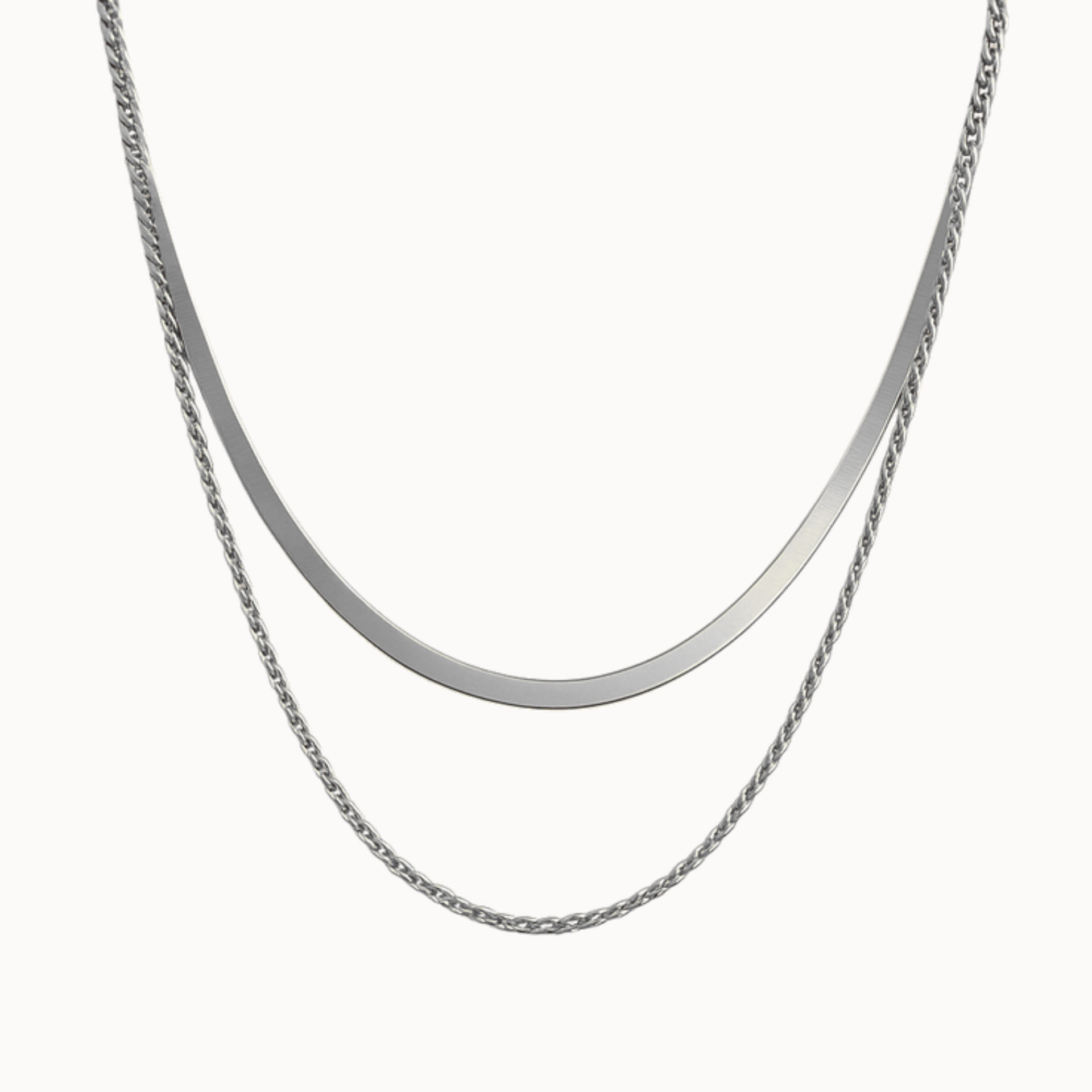 layered shine kette glamour minimalistisch urban