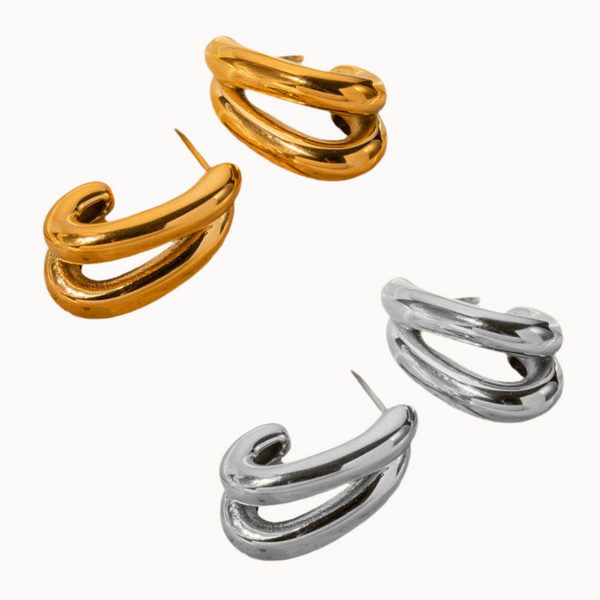 Duo Curve Ohrringe