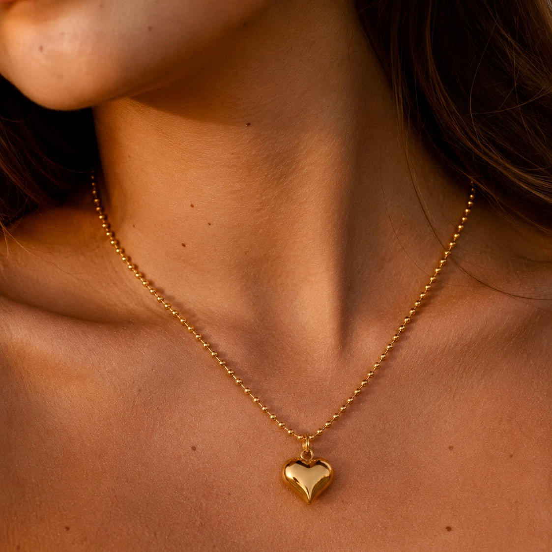 Golden Heart Kugelkette