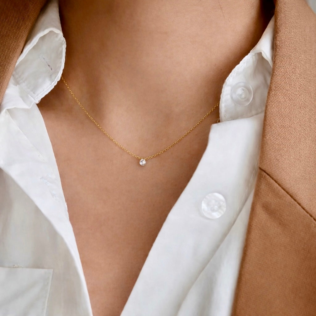 pure charm kette zart edelstahl 18k vergoldet