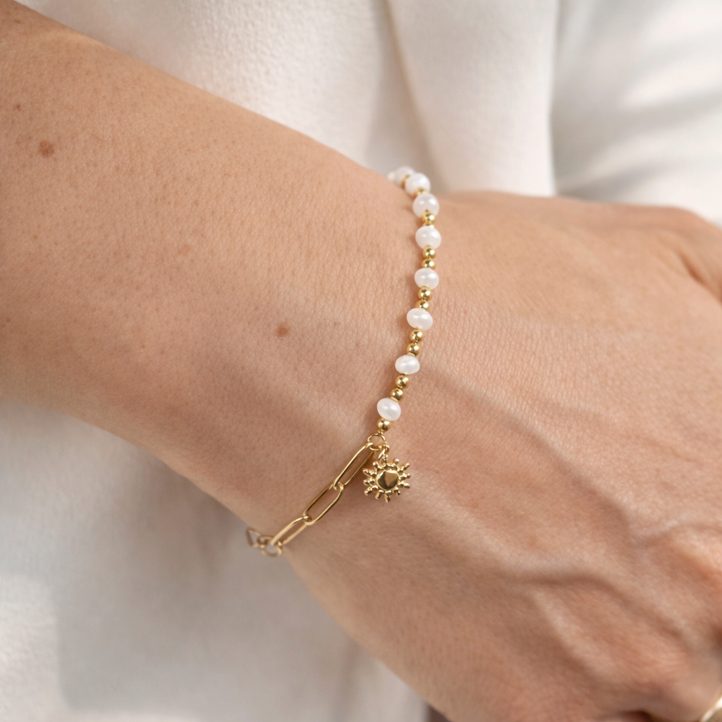 Sunshine Pearl Armband
