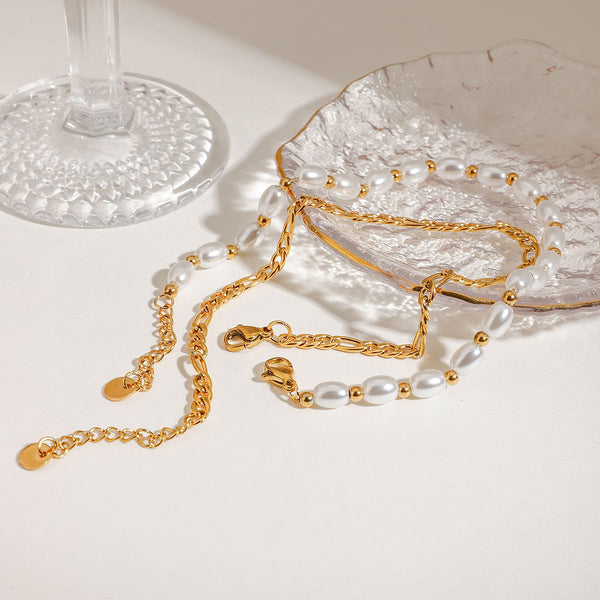 Pearl Chic Fußkettchen Set