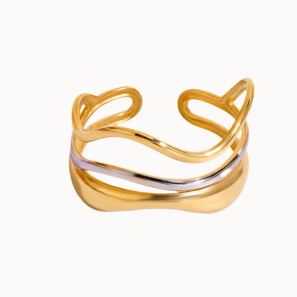 Wave Lines Ring