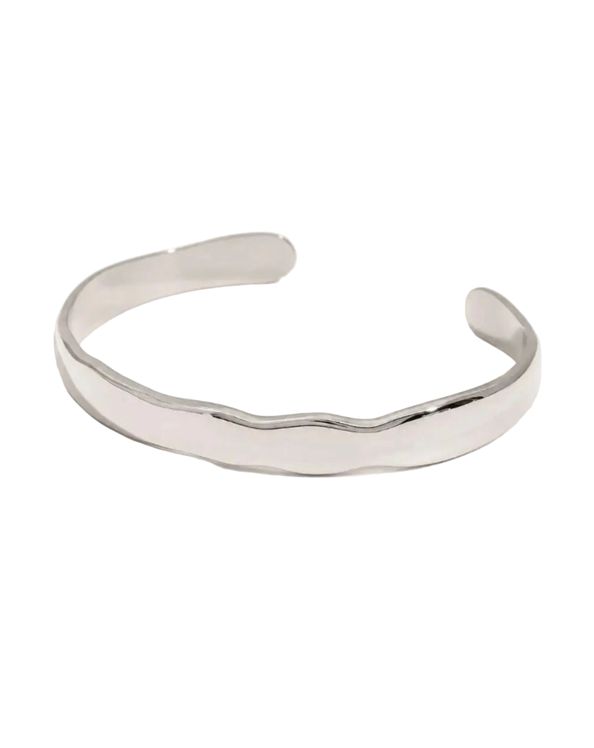 Wide Wave Bangle