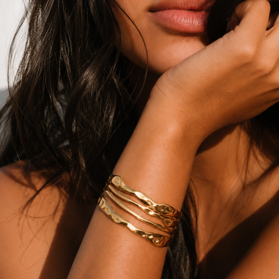 Golden Curve Bracelet