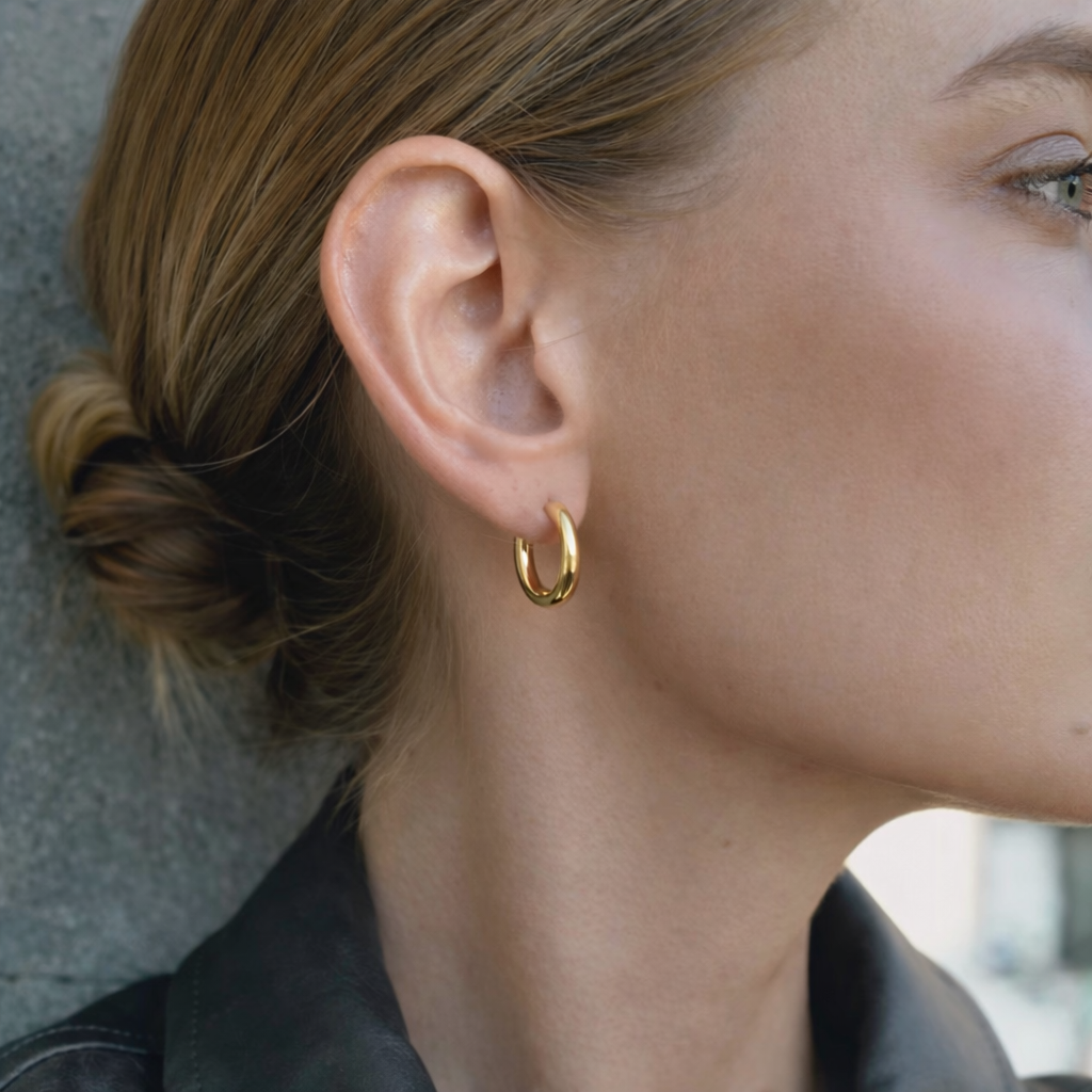 bold shine creoles gold hoop elegant style