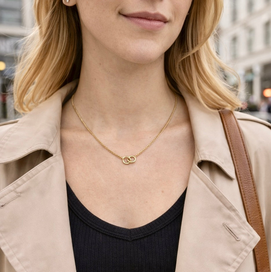 infinity gold kette symbol ringe