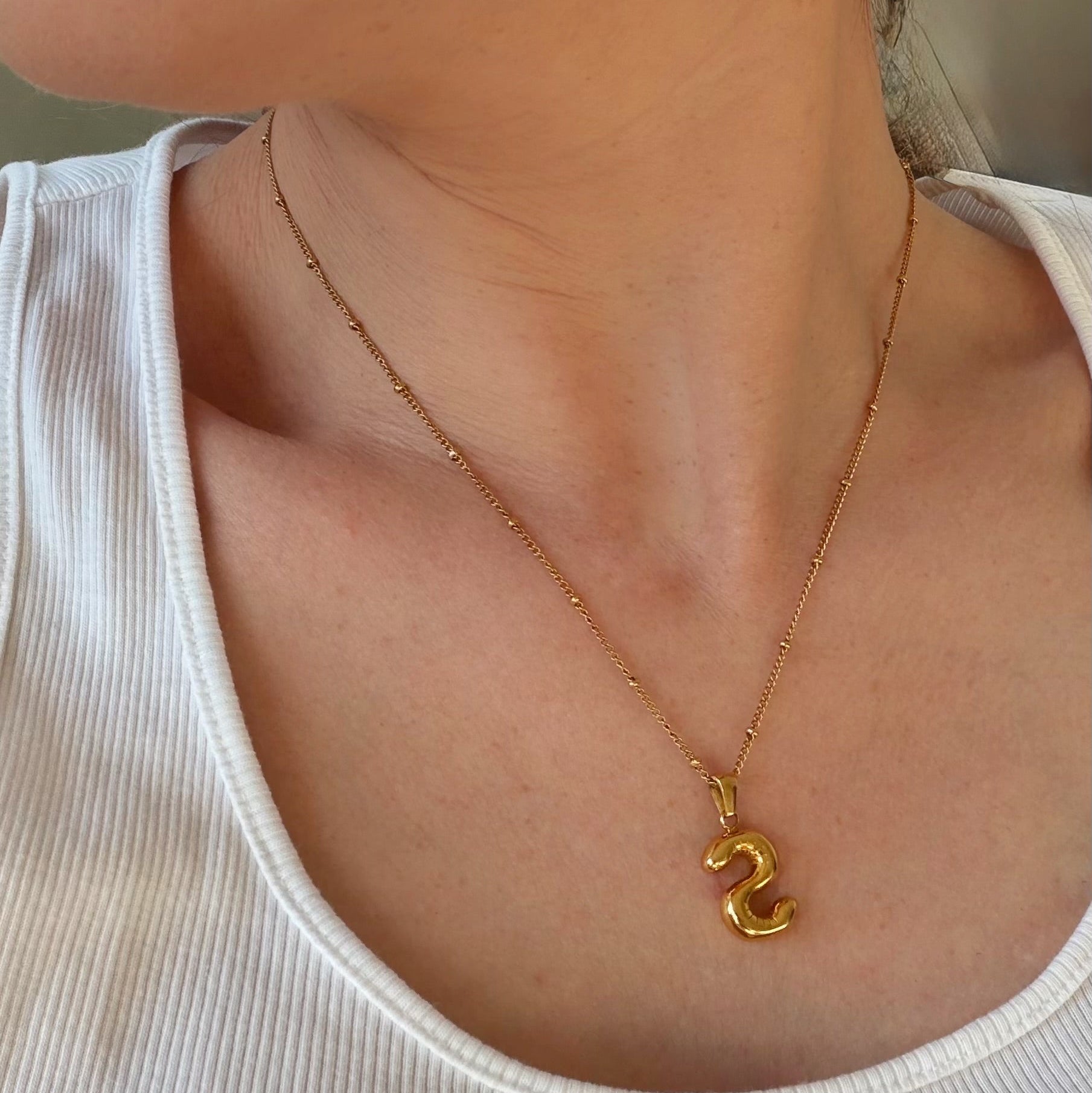 Letter Charm Necklace