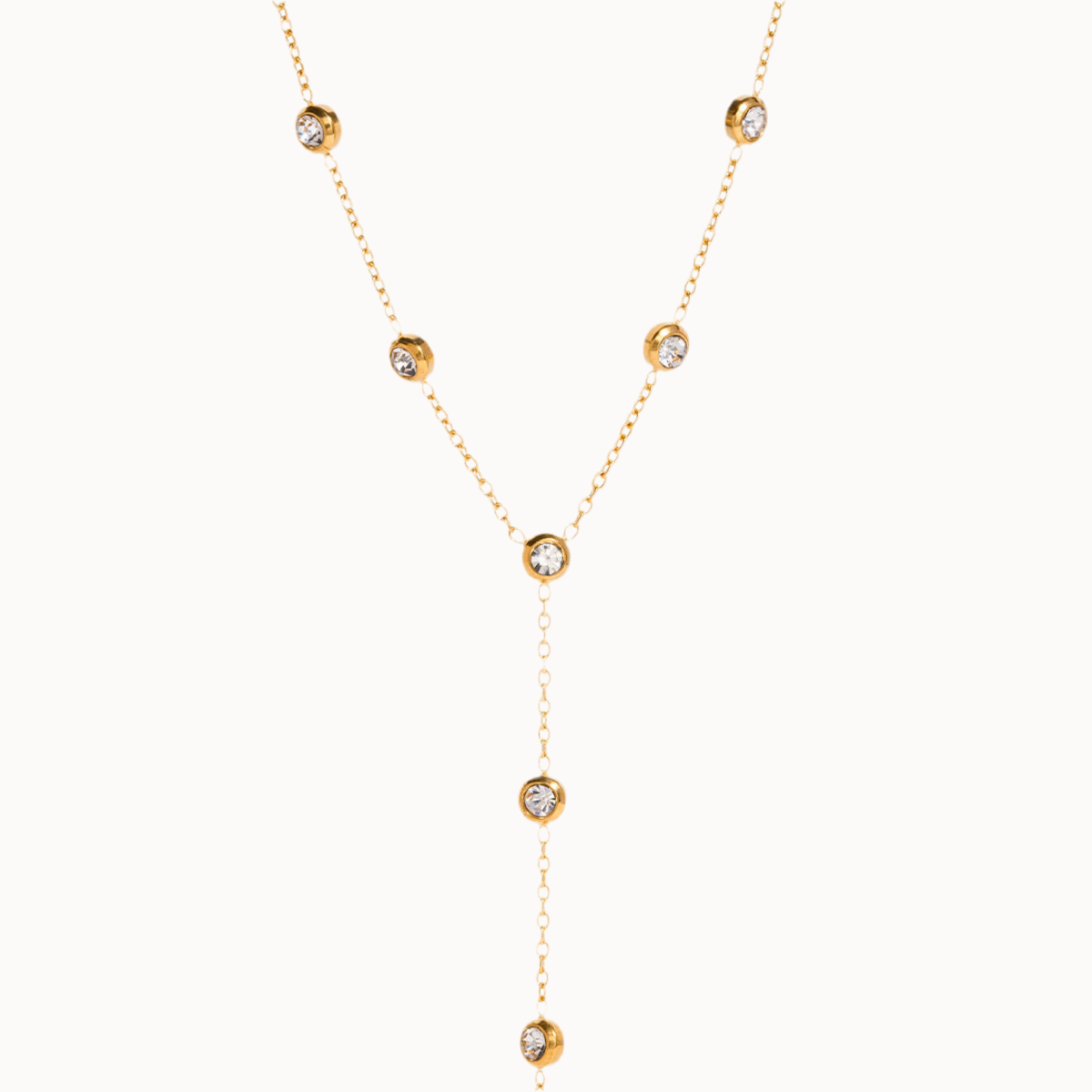 Golden Pearl Drop Kette