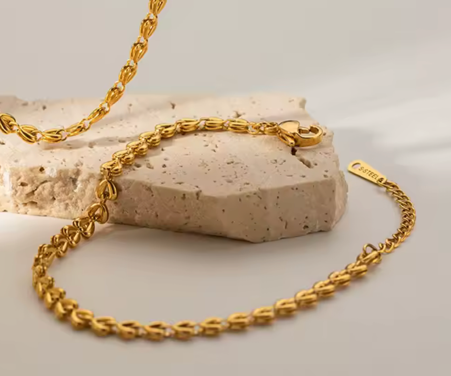 Golden Heartbeats Armband